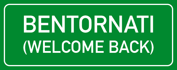 Bentornati-Welcome-back