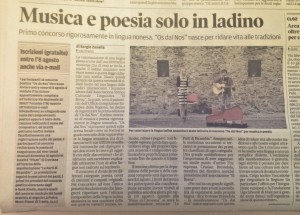 Articolo Sergio Zanella Os dal Nos